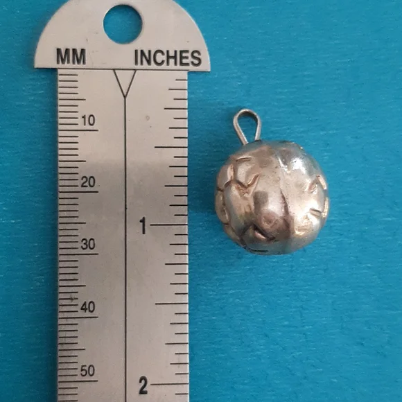 Sterling Silver Soccer Ball pendant for a necklace. - Picture 3 of 8